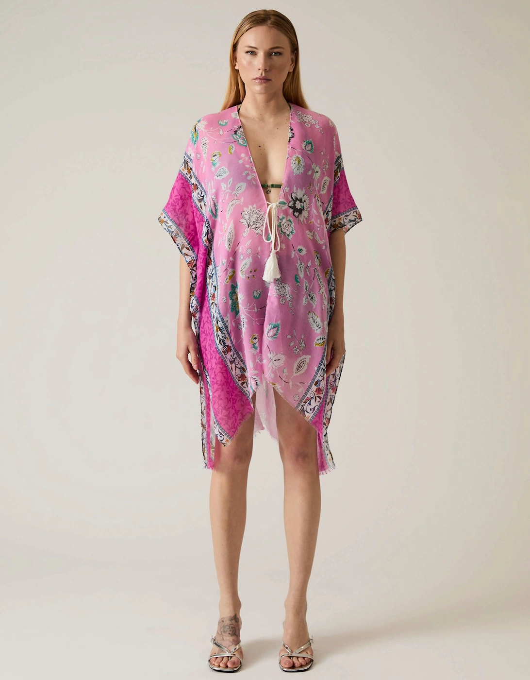 Floral Paisley Pink Kaftan - VIP, 8 of 7