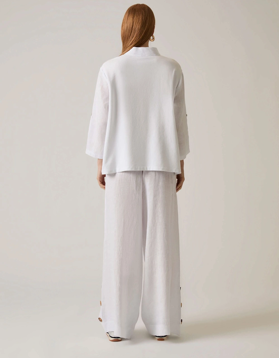 White Linen Blouse