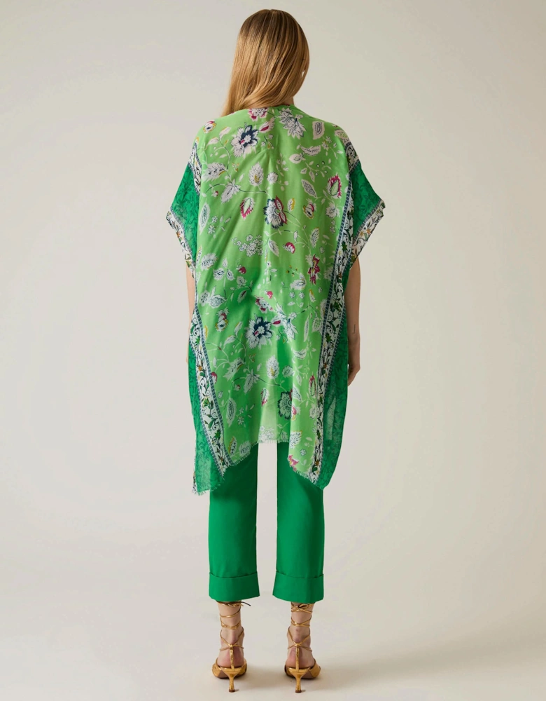 Floral Paisley Green Kaftan - VIP