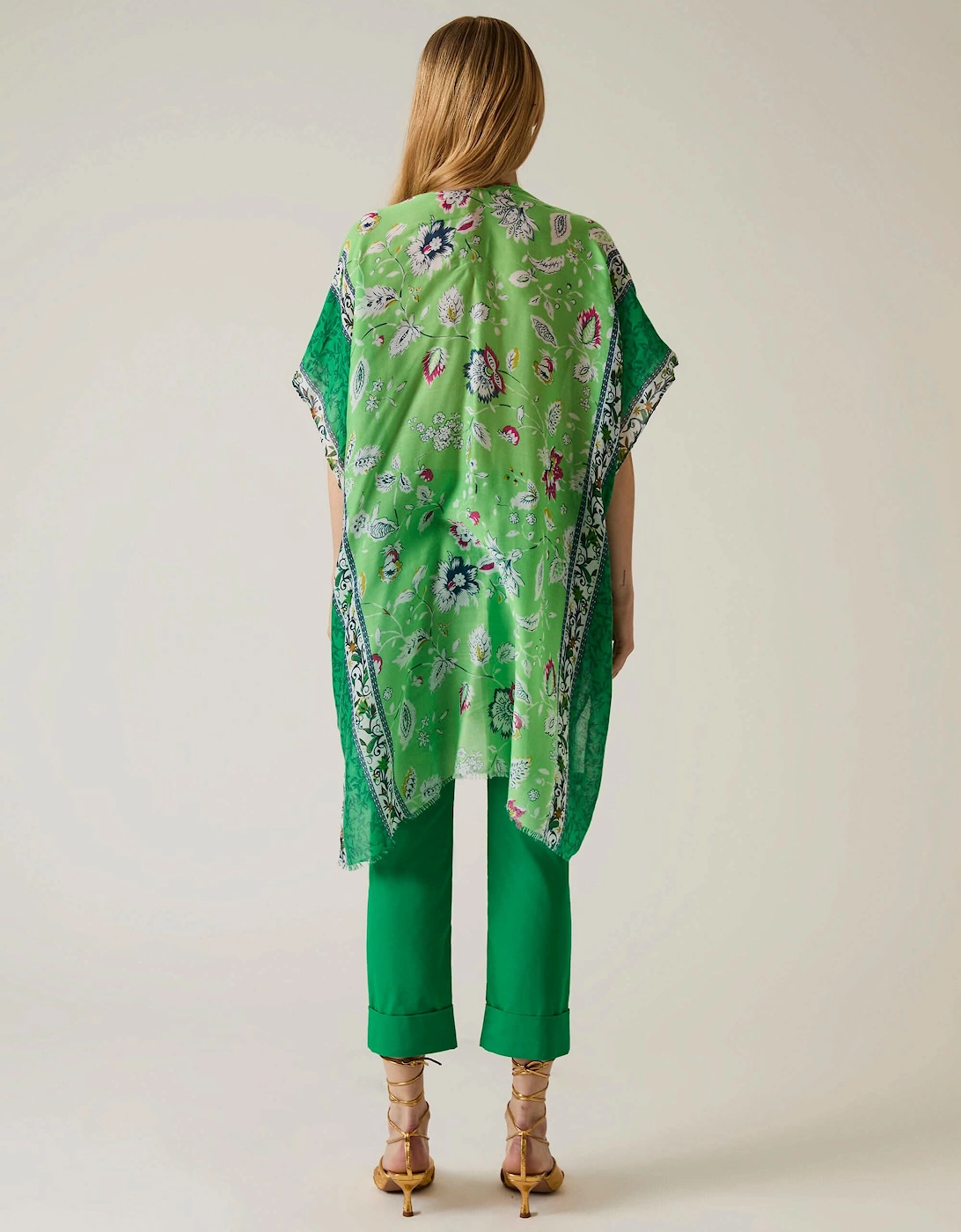 Floral Paisley Green Kaftan - VIP