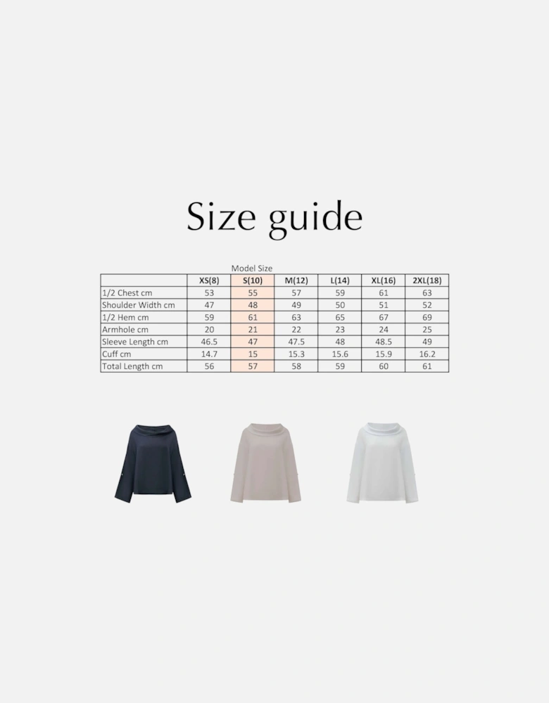 Cowl Neck Linen White Top (Copy)