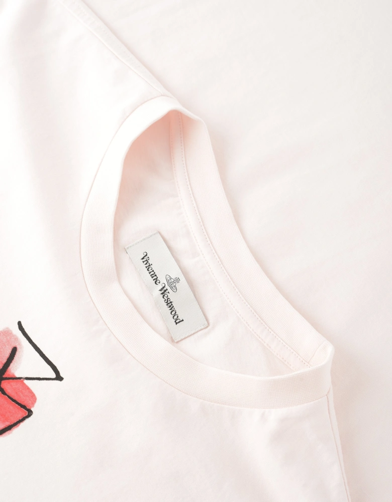 Drawn Orb Classic T-shirt Pink
