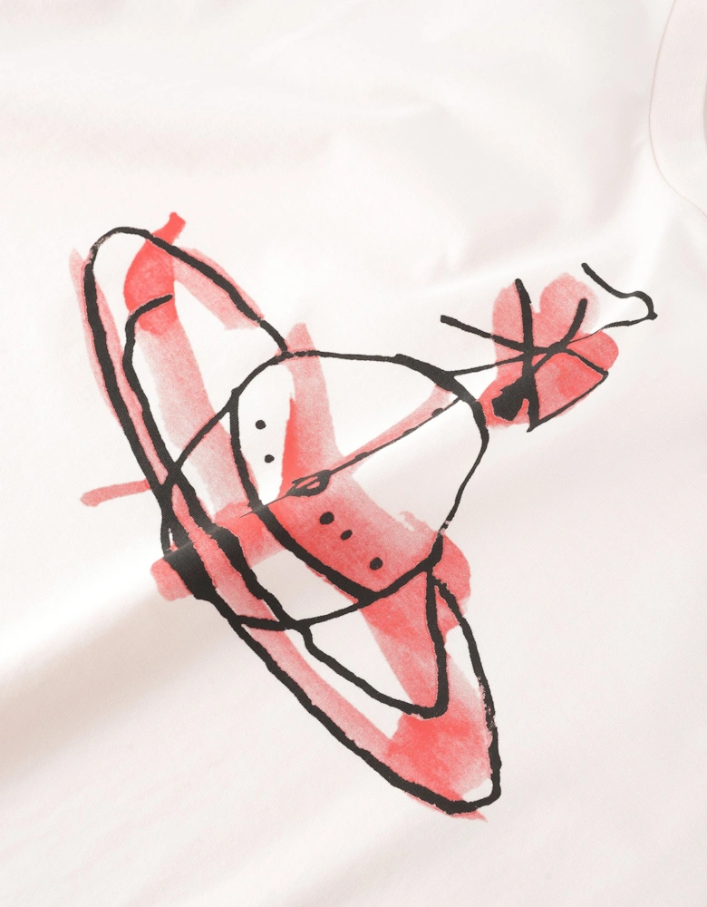 Drawn Orb Classic T-shirt Pink