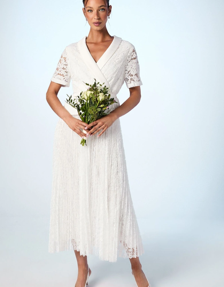 Lace Two In One Jacket Wedding Dress