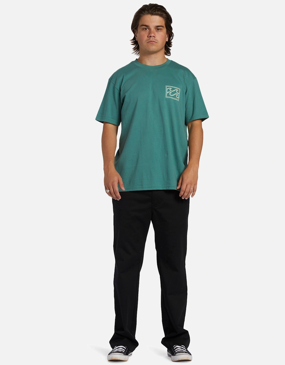 Mens Crayon Wave Short Sleeve T-Shirt, 2 of 1