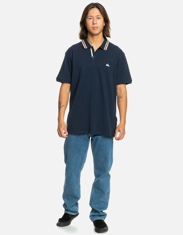 Mens Loia Short Sleeve Pique Polo Shirt