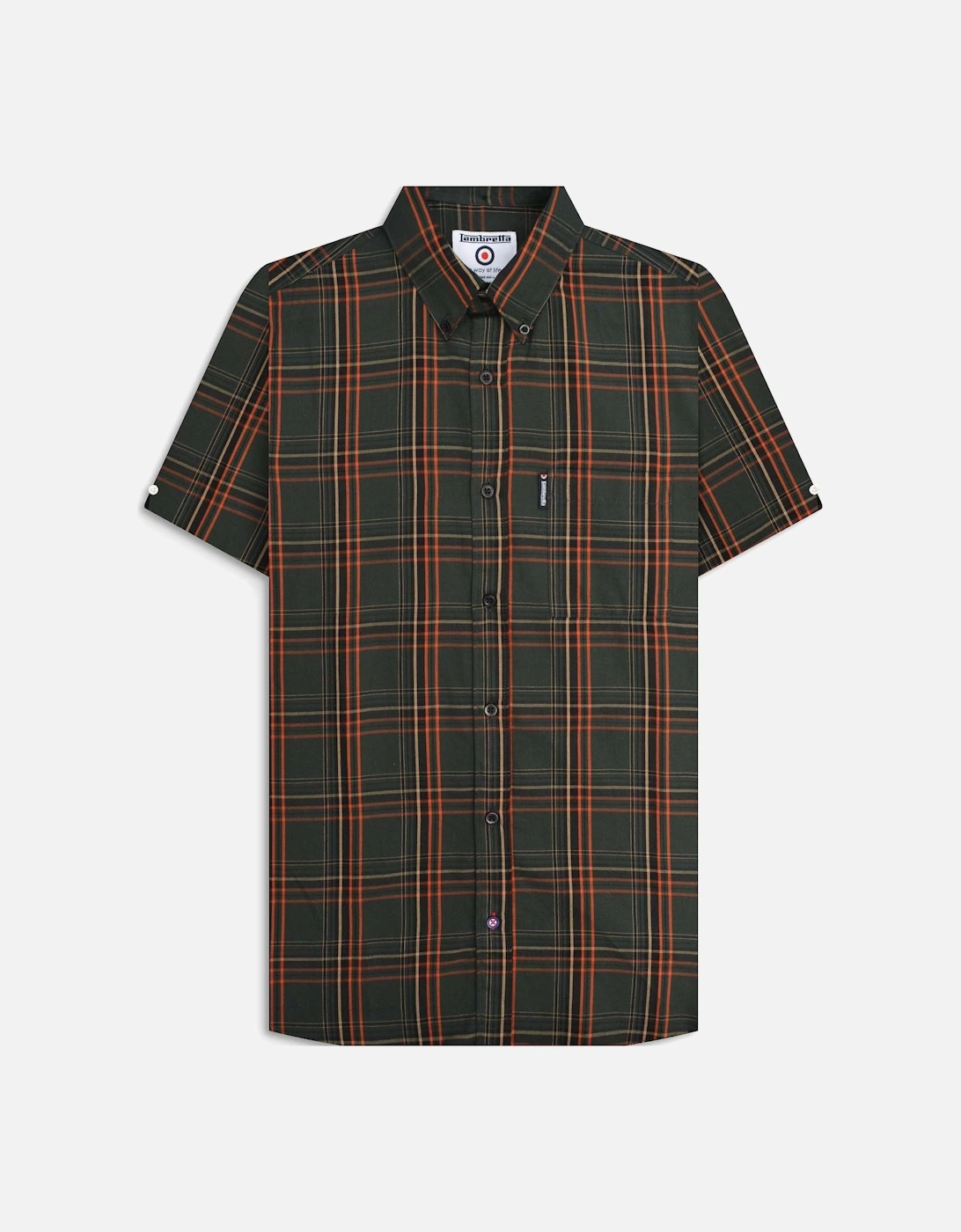 Mens Check Shirt Short Sleeve Shirt, 2 of 1