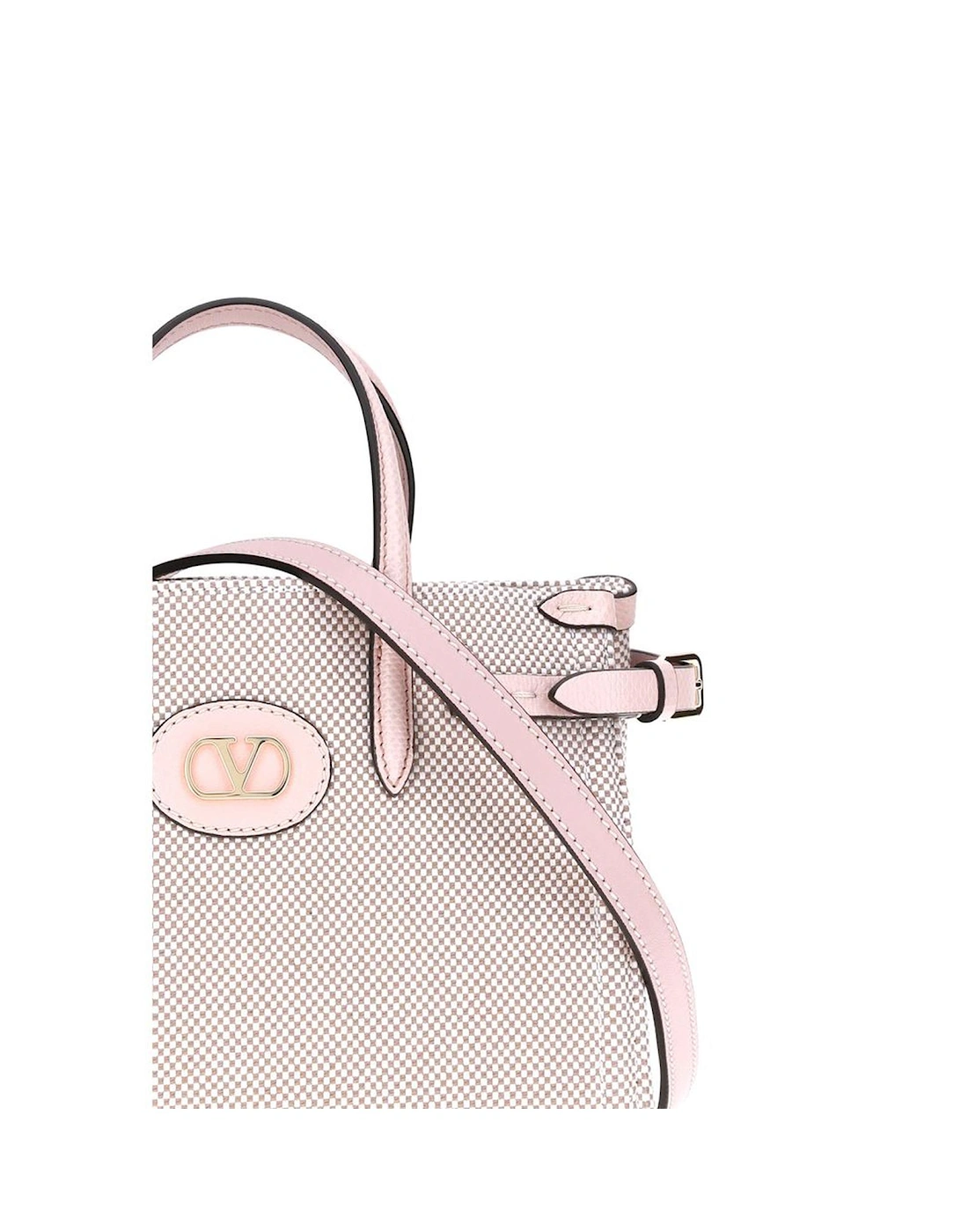 Refined Leather Tote Handbag with Adjustable Strap Women - Beige