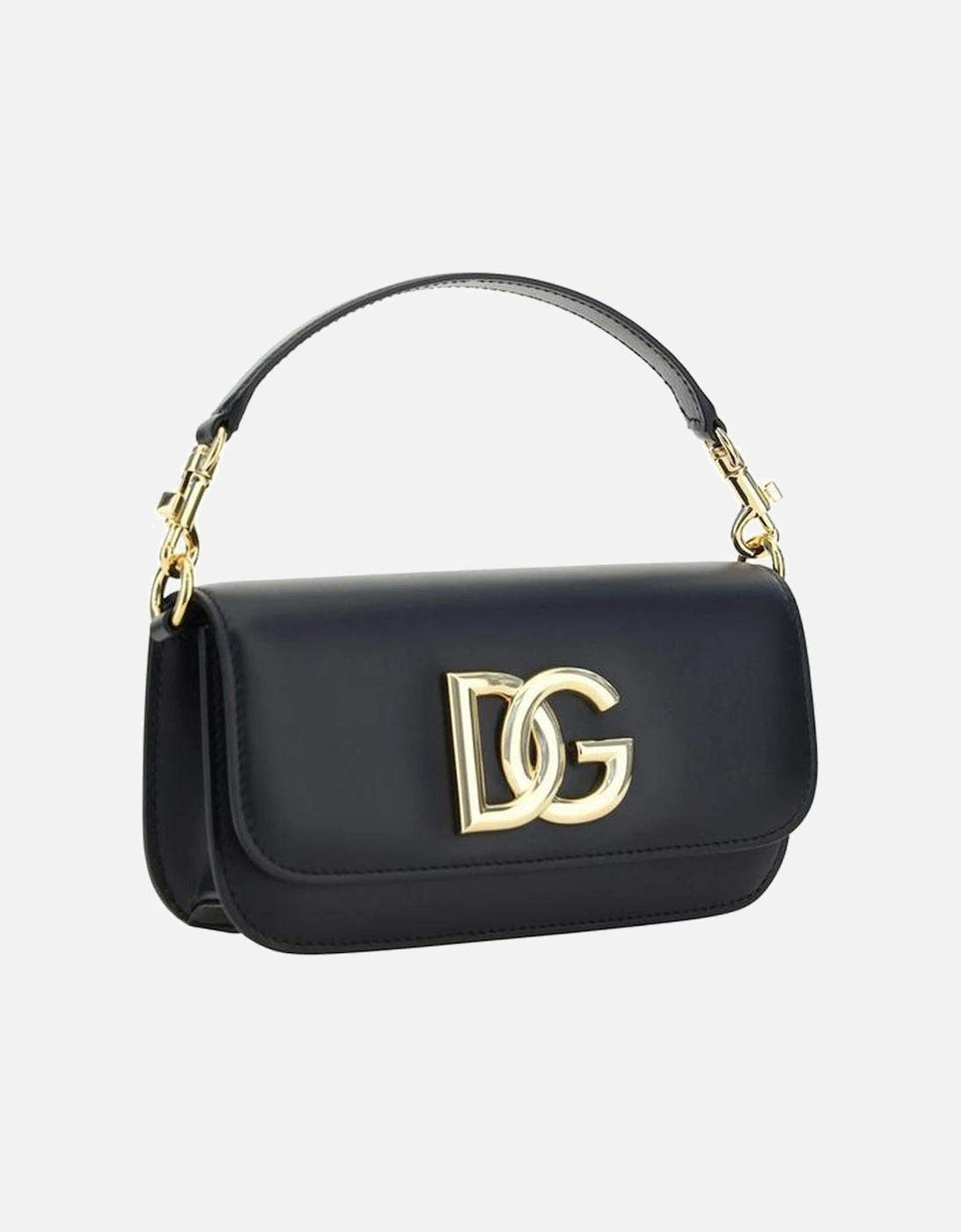 Calfskin Handbag with Removable Chain Strap Women - Black