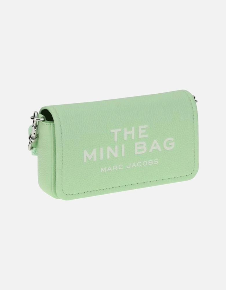 Grained Leather Mini Shoulder Bag Women - Green