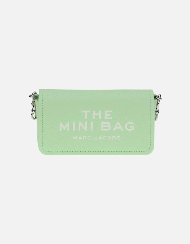 Grained Leather Mini Shoulder Bag Women - Green