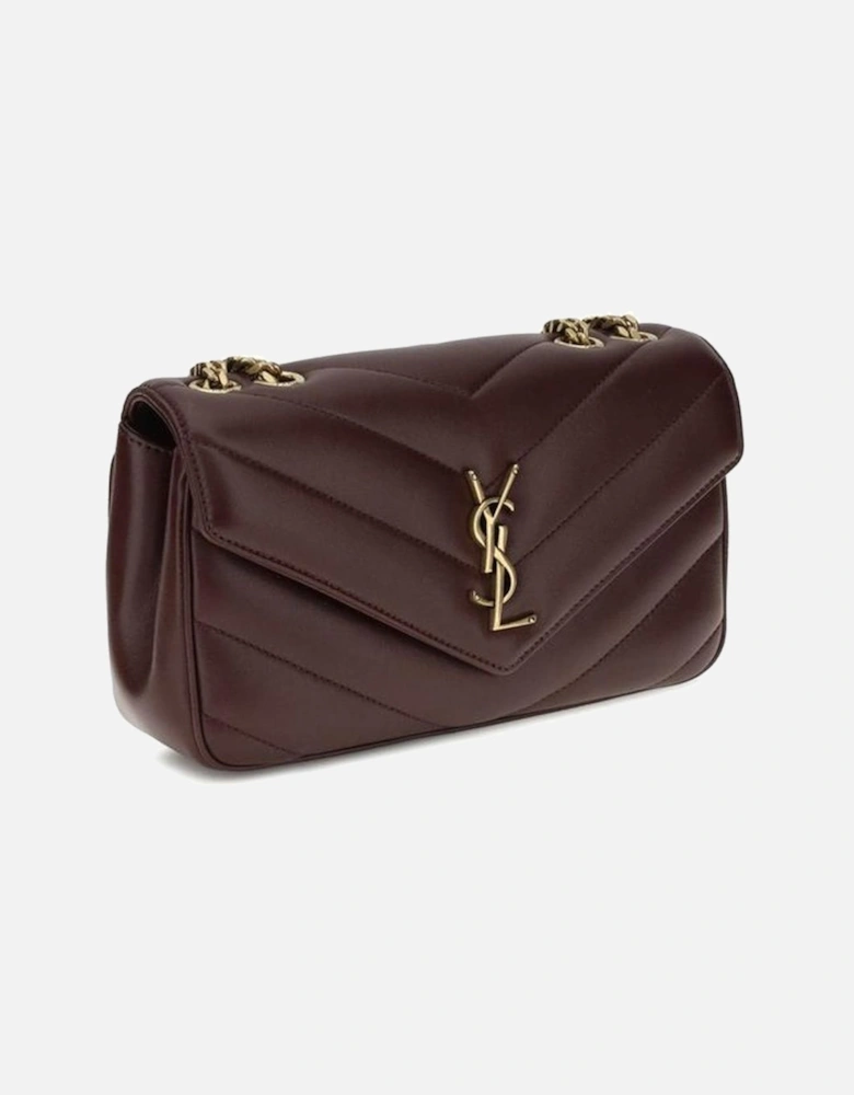 Quilted Shoulder Bag with Chain Strap Women - Bordeaux
