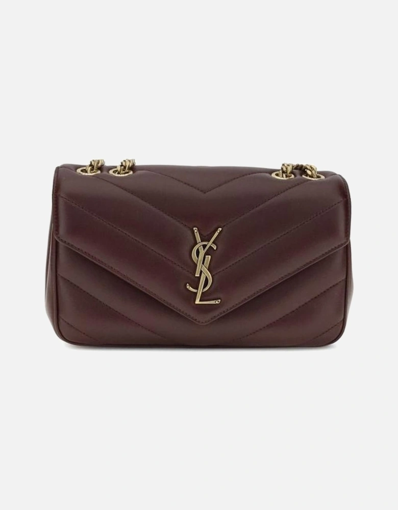 Quilted Shoulder Bag with Chain Strap Women - Bordeaux