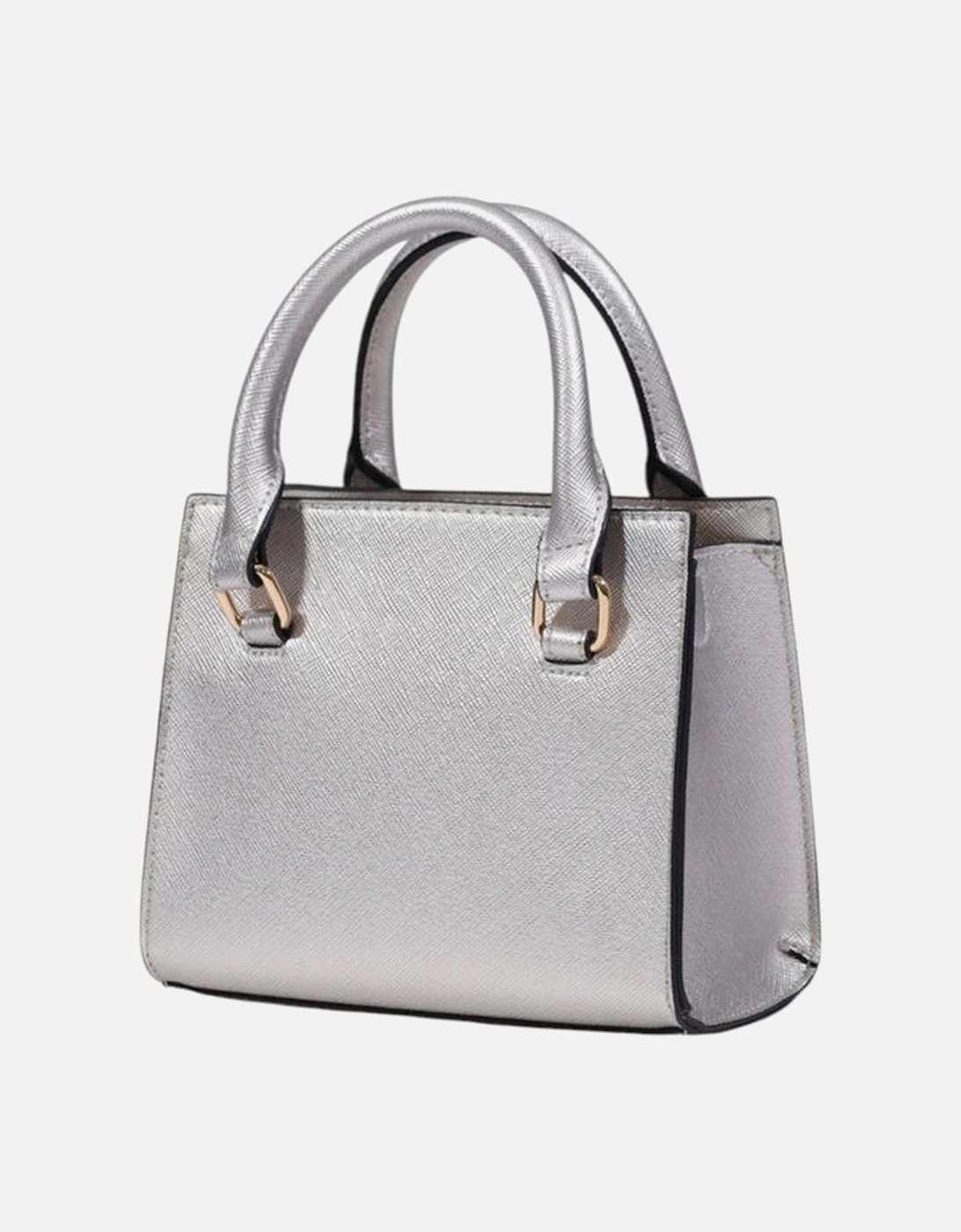 Elegant XS Tote Handbag with Adjustable Strap Women - Silver