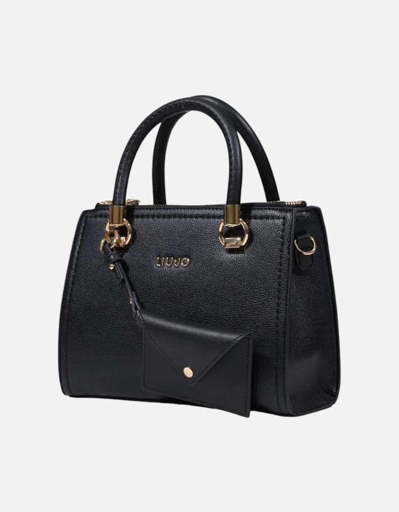 Polyurethane Medium Tote Bag Women - Black Handbags