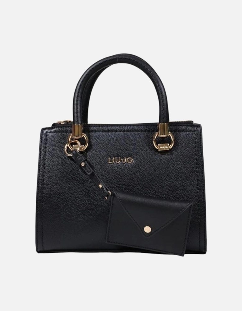 Polyurethane Medium Tote Bag Women - Black Handbags