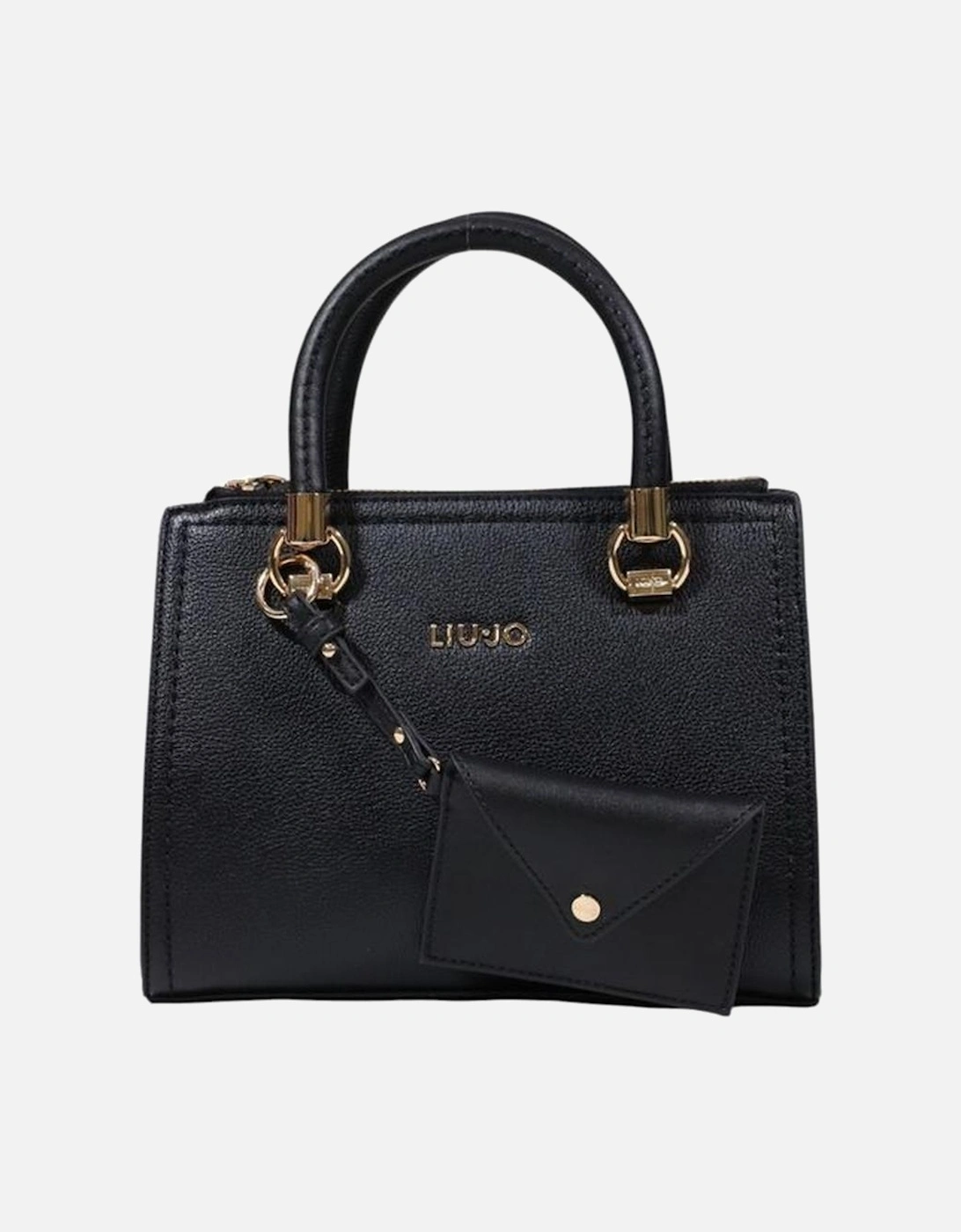 Polyurethane Medium Tote Bag Women - Black Handbags