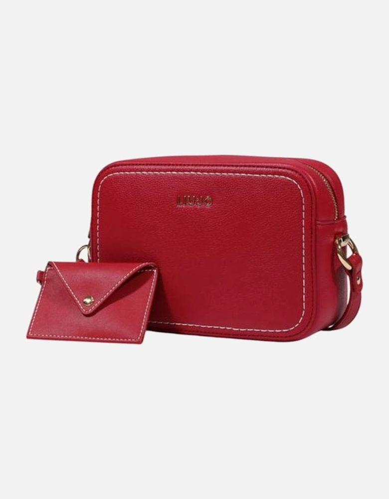 Quilted Chain Strap Crossbody Bag Women - Red Handbags