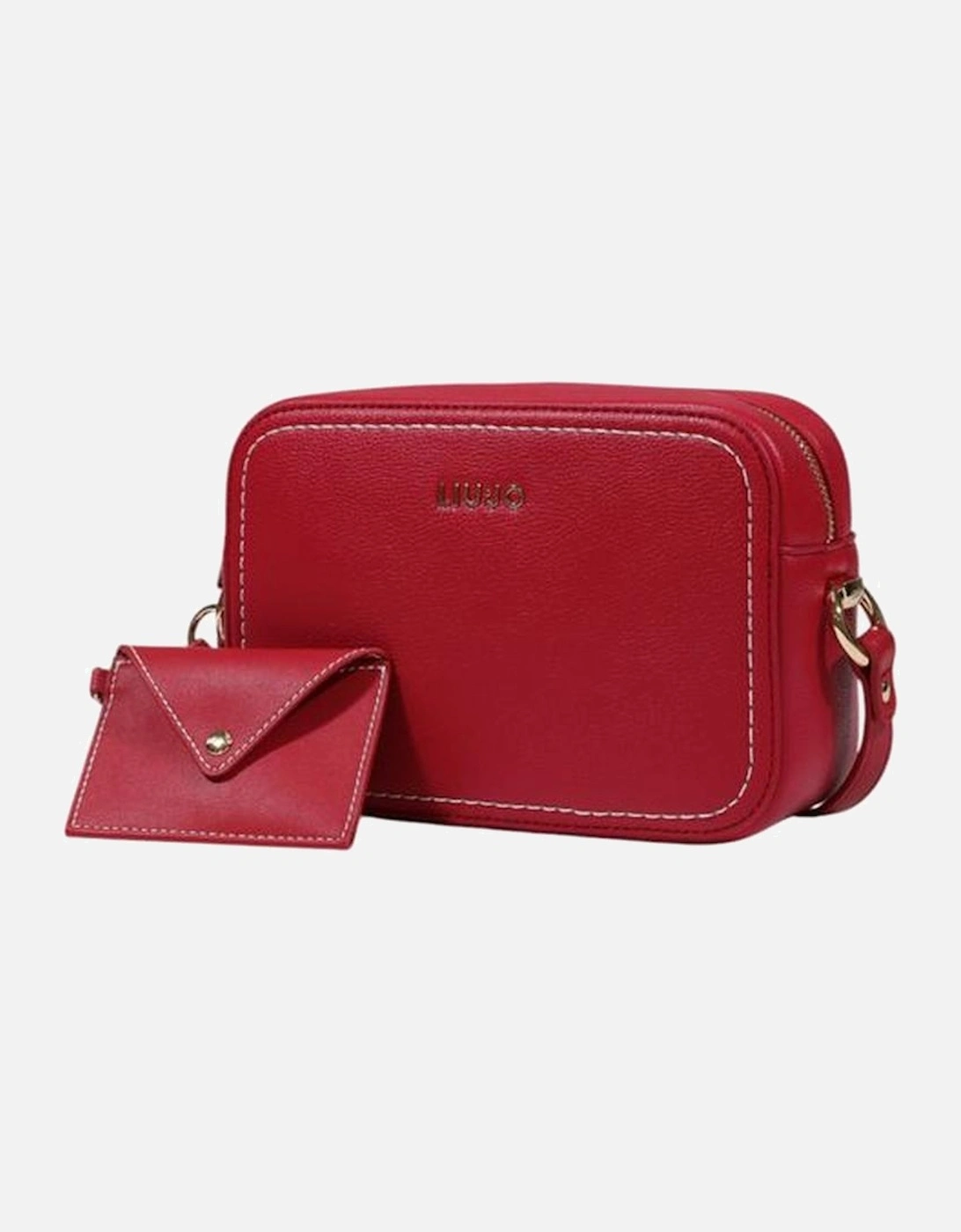 Quilted Chain Strap Crossbody Bag Women - Red Handbags