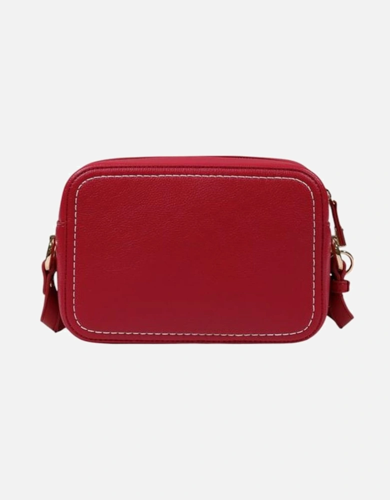 Quilted Chain Strap Crossbody Bag Women - Red Handbags