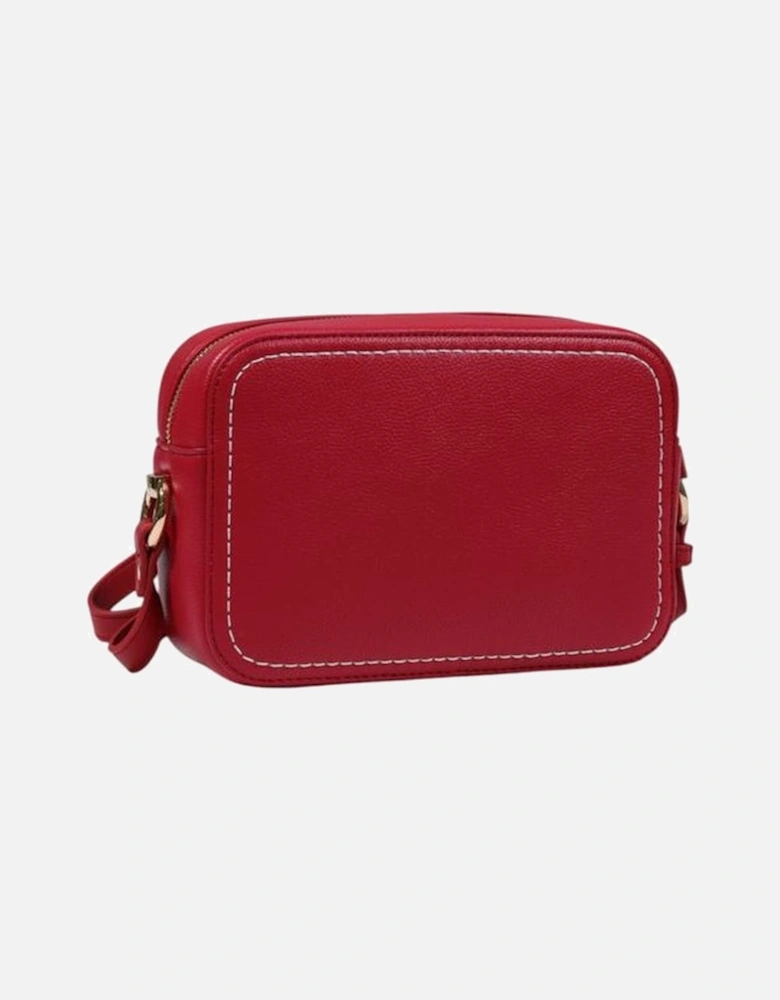 Quilted Chain Strap Crossbody Bag Women - Red Handbags