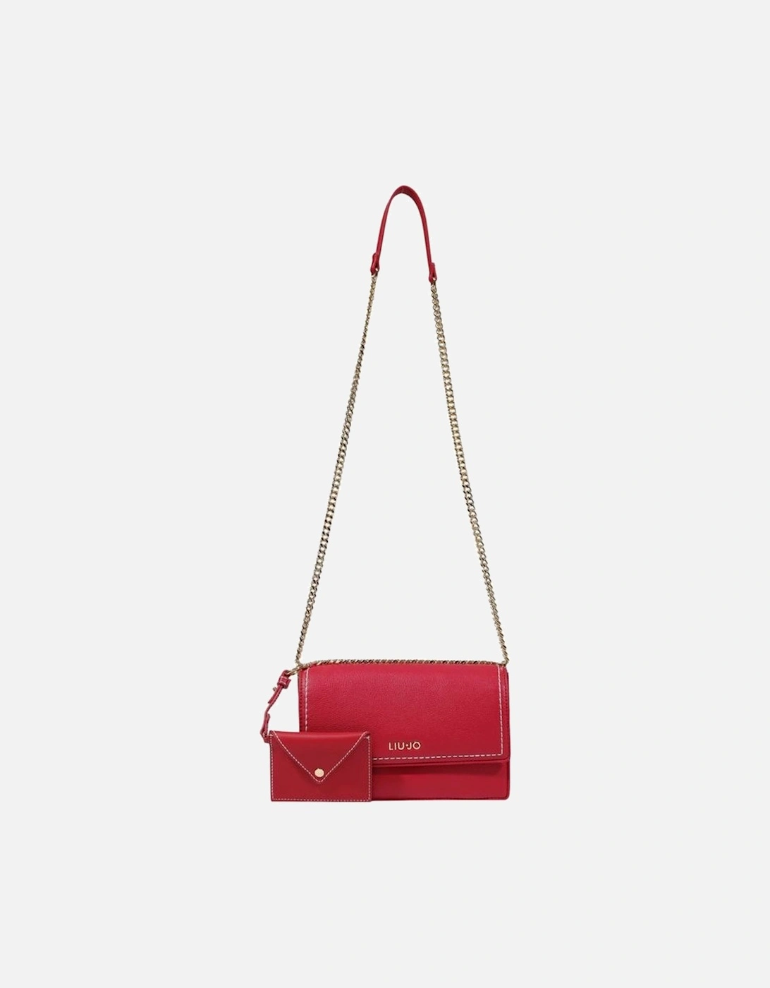Medium Polyurethane Shoulder Bag Women - Red Handbags, 6 of 5