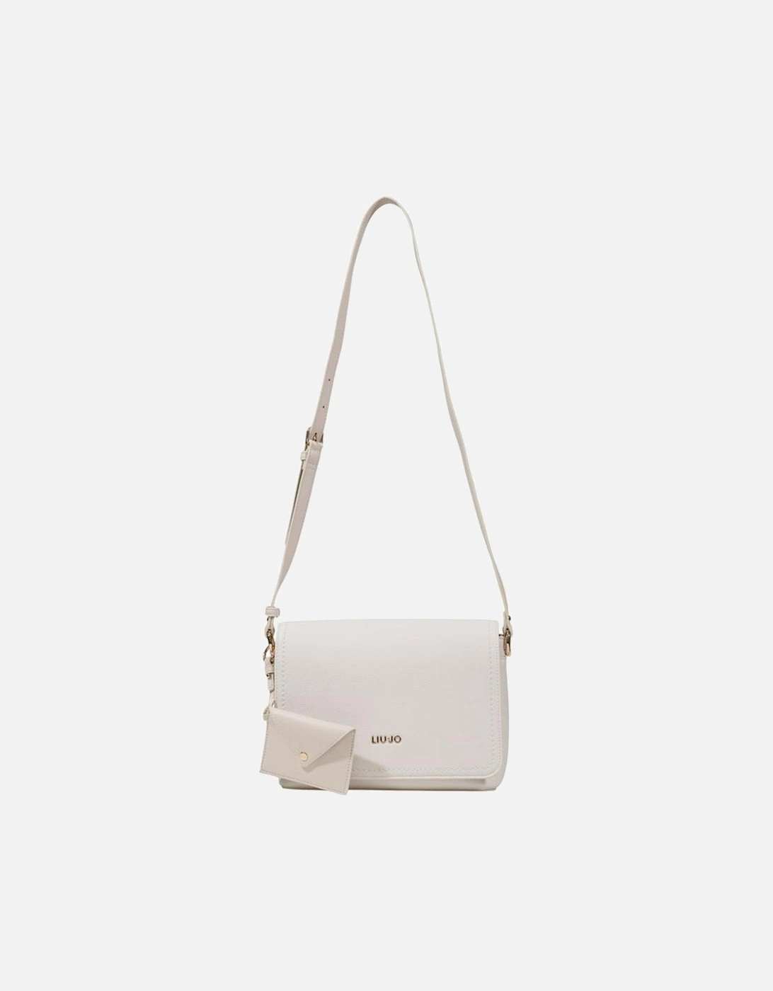 Elegant Eco-Leather Medium Messenger Bag with Wallet Women - White, 6 of 5