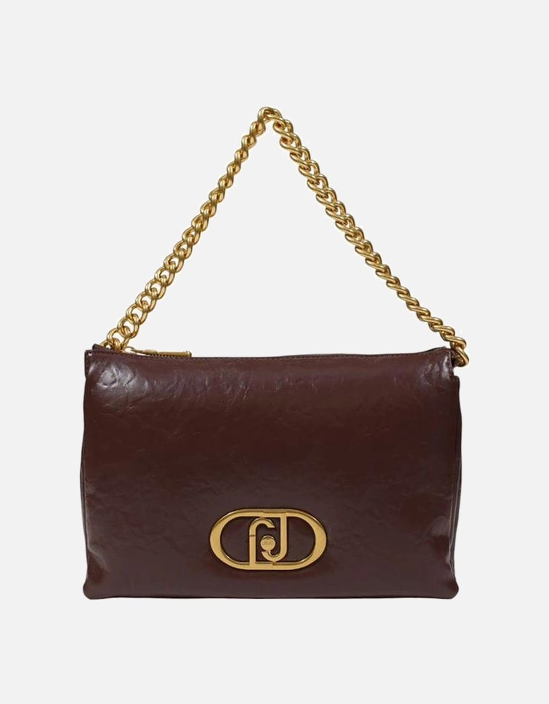 Medium Polyurethane Tote Bag with Logo Detailing Women - Brown