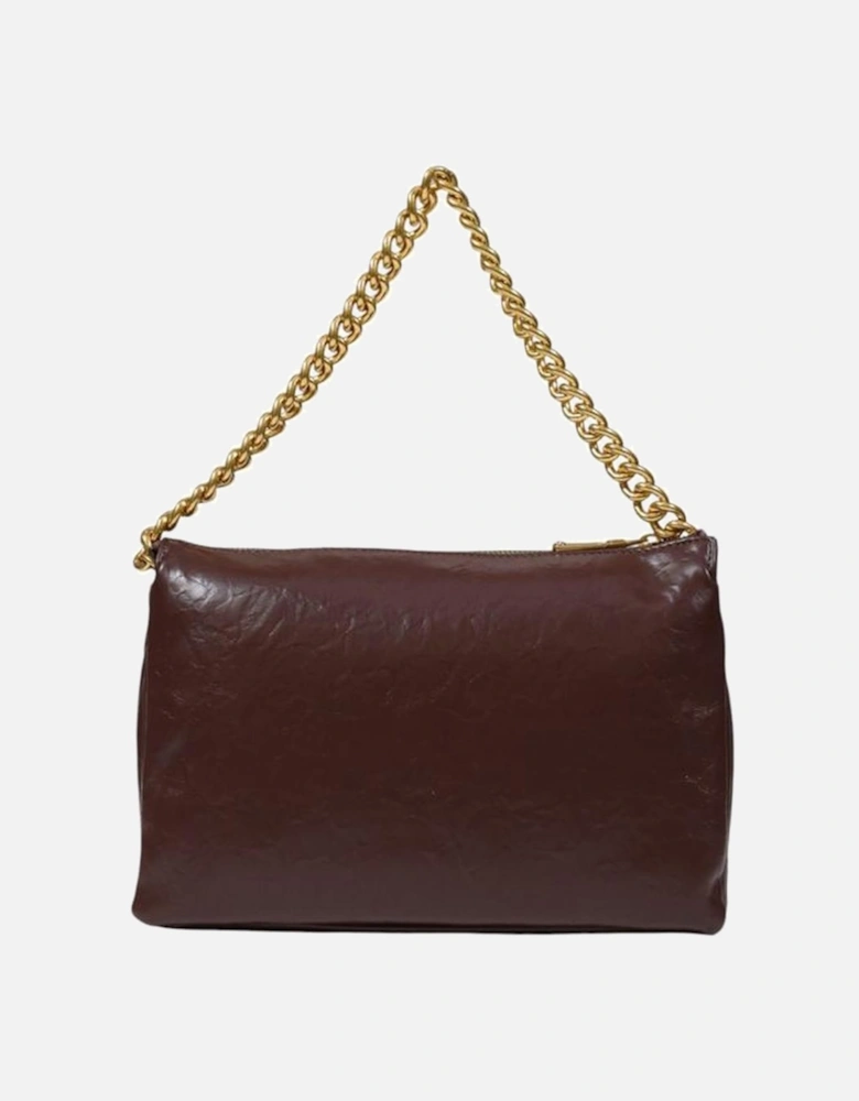 Medium Polyurethane Tote Bag with Logo Detailing Women - Brown