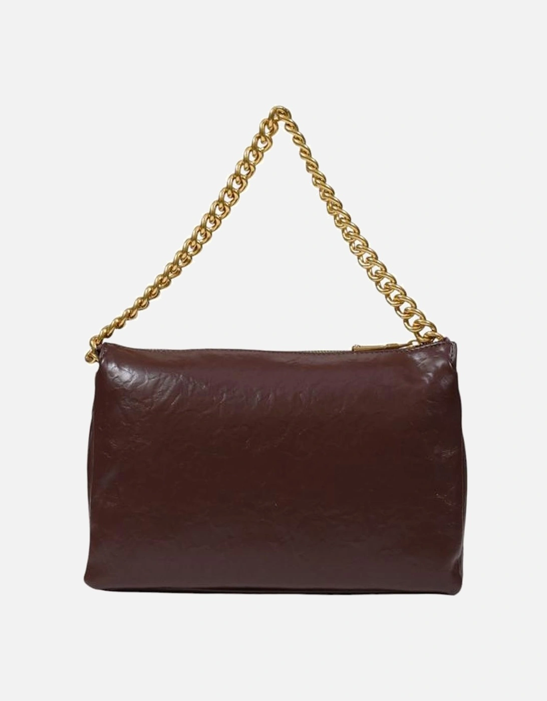 Medium Polyurethane Tote Bag with Logo Detailing Women - Brown