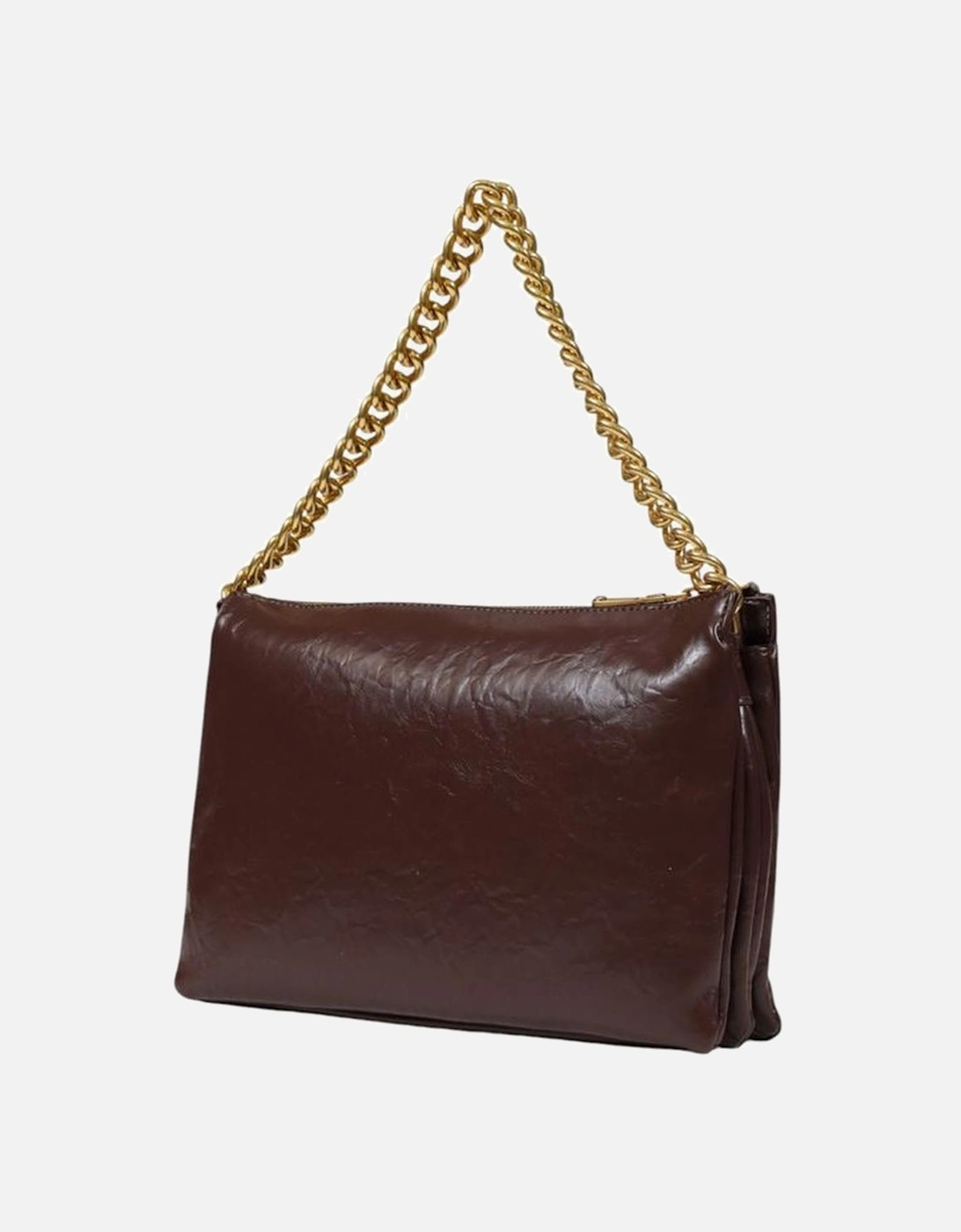 Medium Polyurethane Tote Bag with Logo Detailing Women - Brown