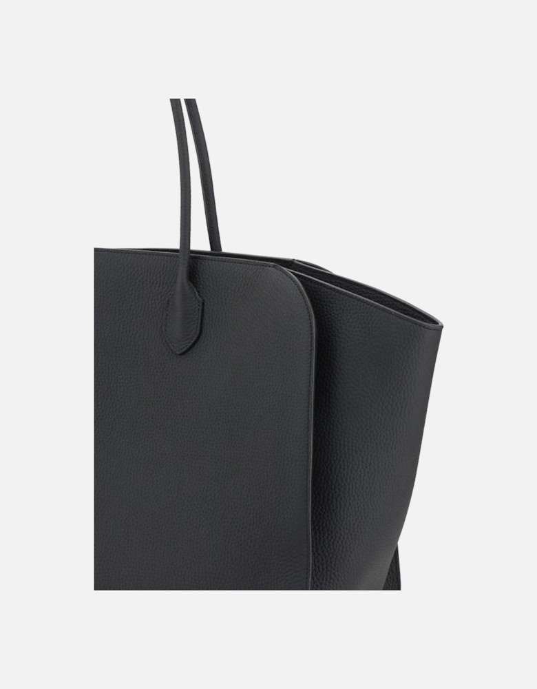 Marlo Leather Shoulder Bag with Tubular Handles Women - Black Handbags