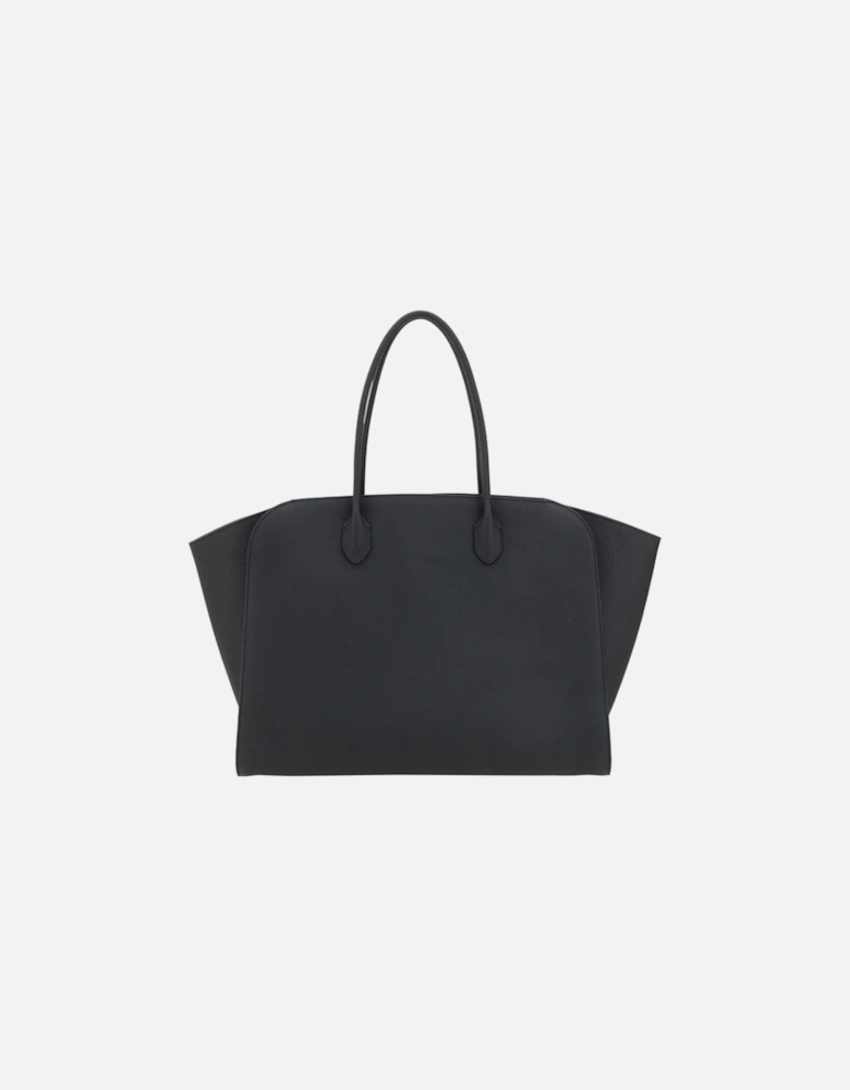 Marlo Leather Shoulder Bag with Tubular Handles Women - Black Handbags