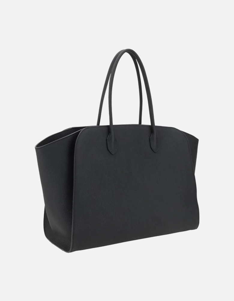 Marlo Leather Shoulder Bag with Tubular Handles Women - Black Handbags