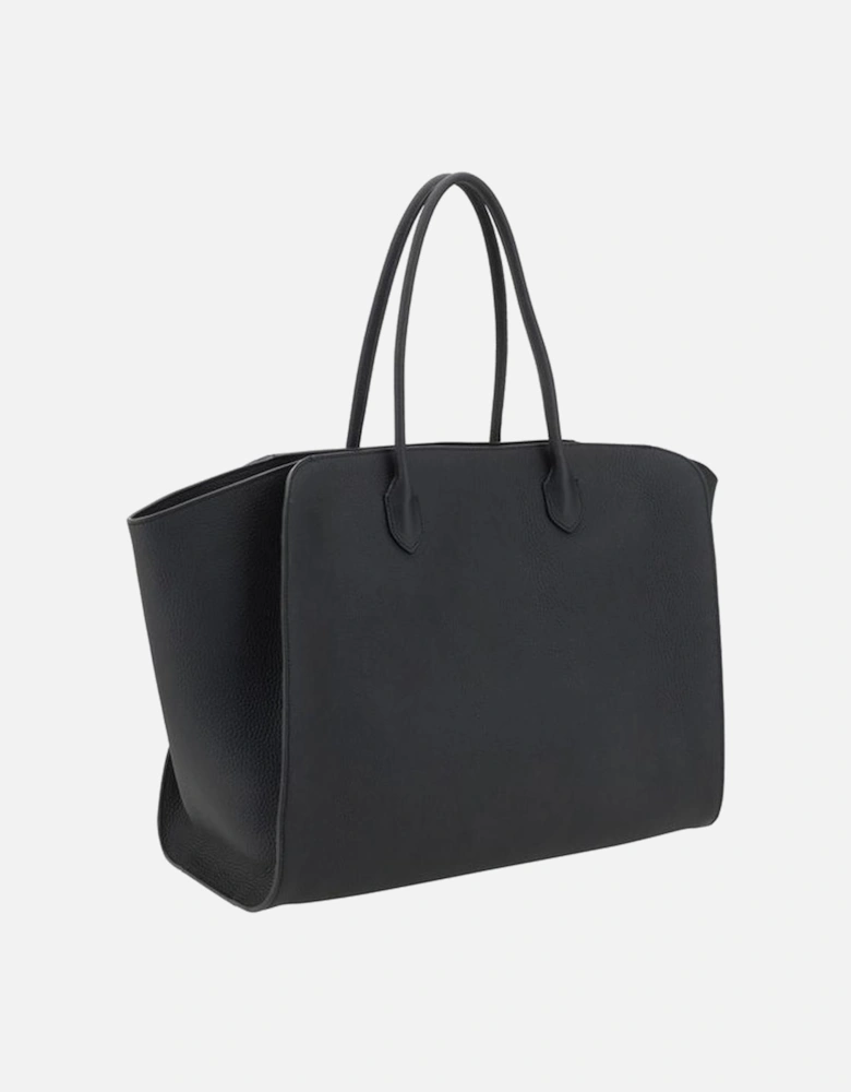 Marlo Leather Shoulder Bag with Tubular Handles Women - Black Handbags