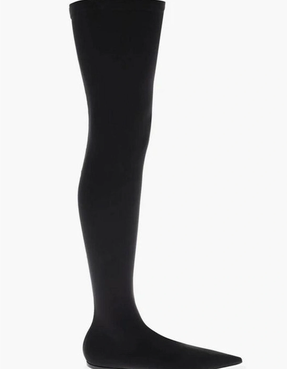 Festive Narrow Toeline Goatskin Shoes Women - Black Boots