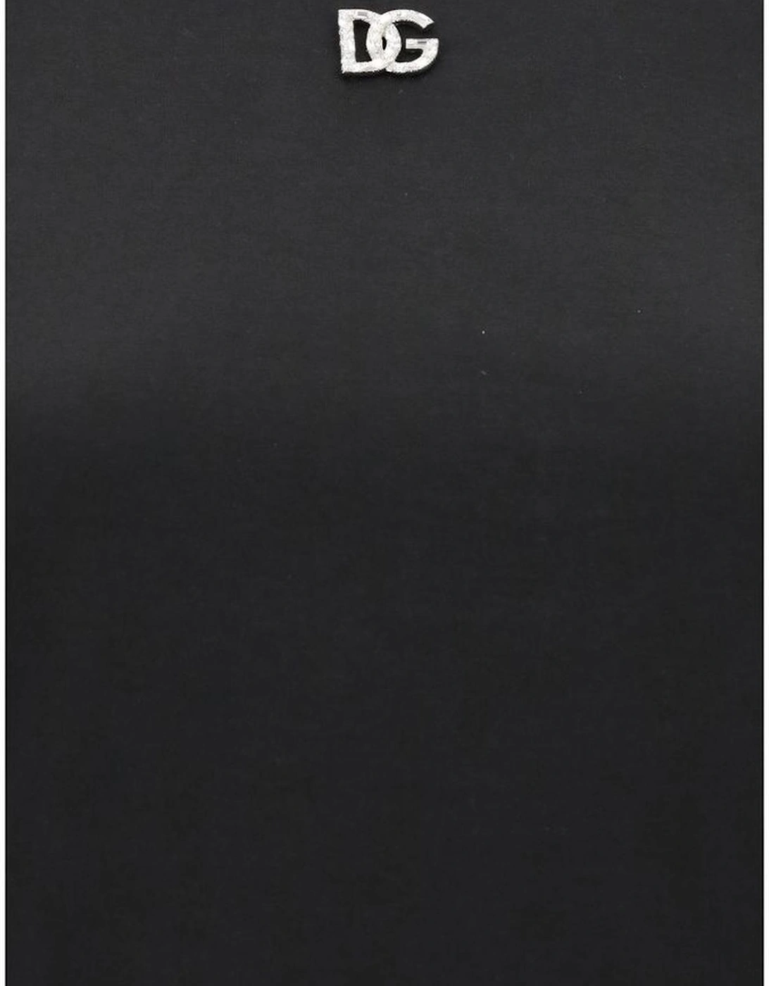 Cotton T-Shirt with Monogram Jewel Plaque Women - Black