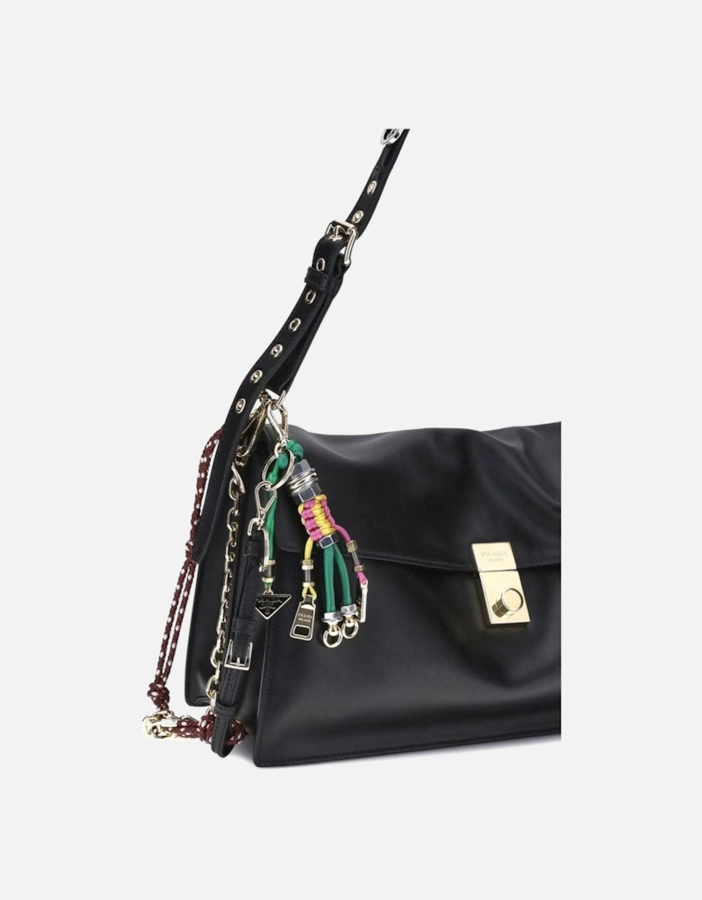 Large Soft Sound Leather Shoulder Bag Women - Black