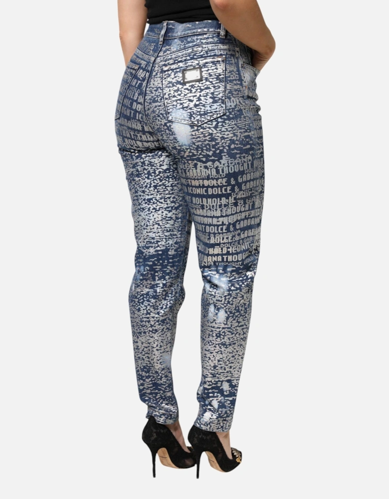 High Waist Stretch Denim Jeans Women - Blue Jeans