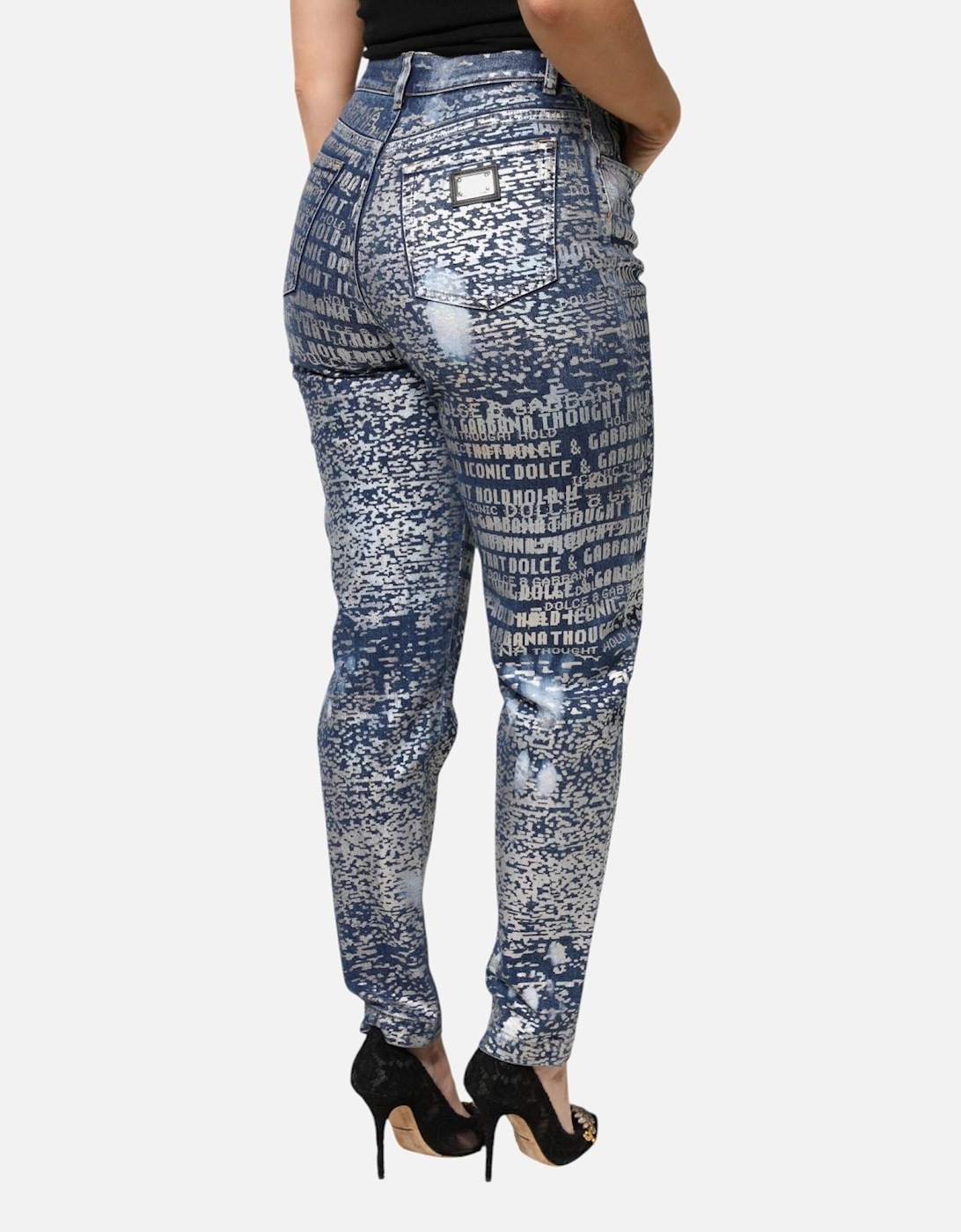 High Waist Stretch Denim Jeans Women - Blue Jeans