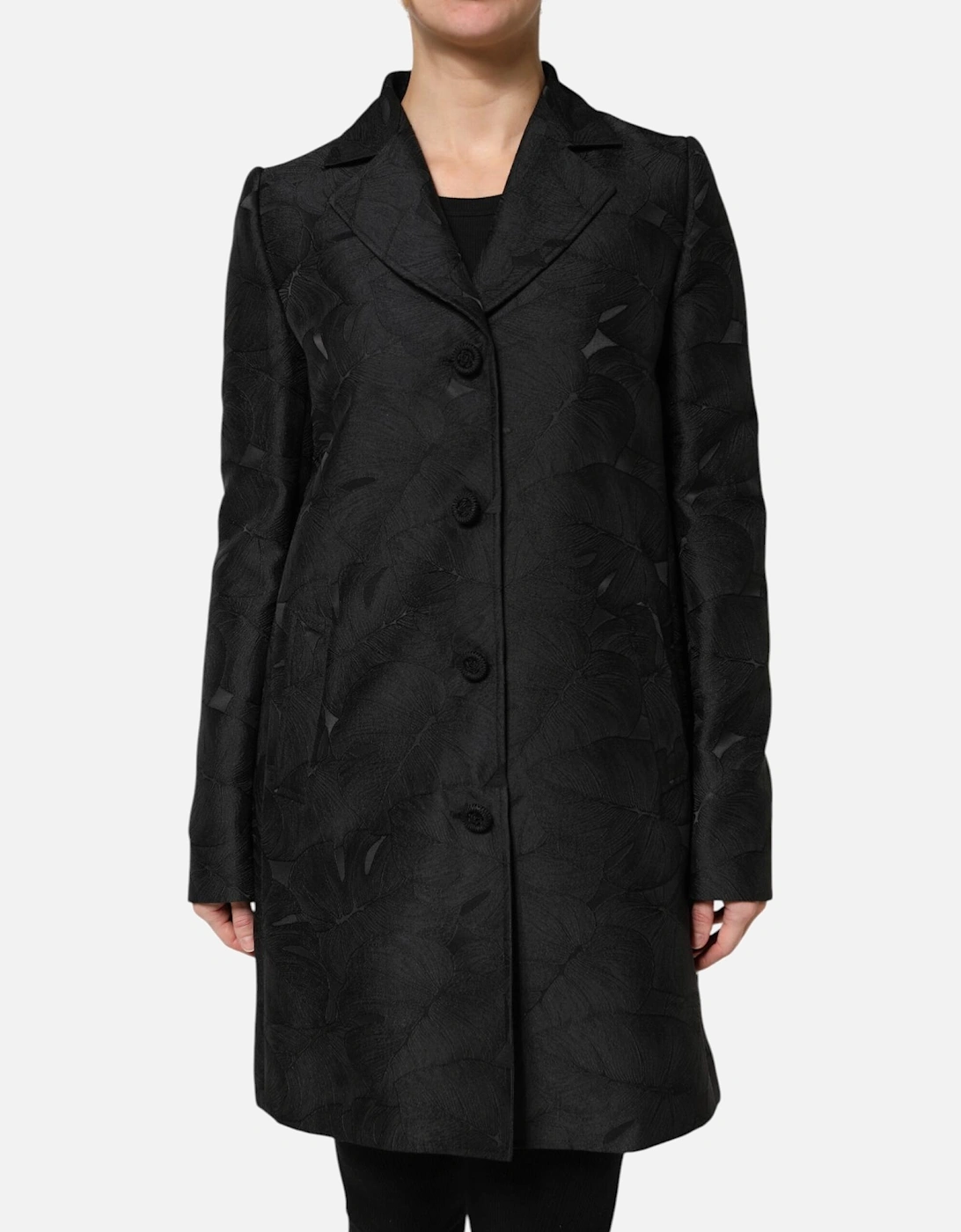 Single Breasted Trench Coat Jacket Women - Black Jackets, 6 of 5
