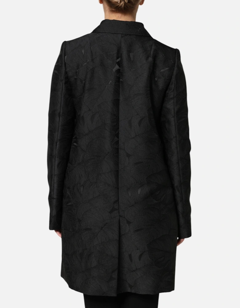 Single Breasted Trench Coat Jacket Women - Black Jackets