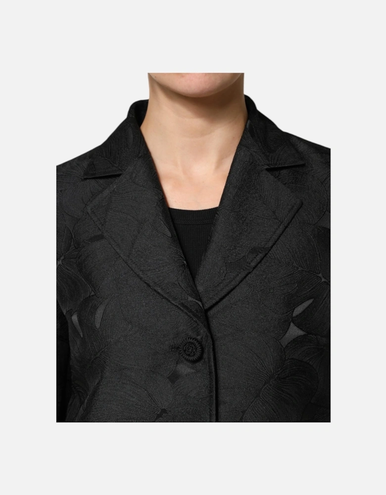 Single Breasted Trench Coat Jacket Women - Black Jackets