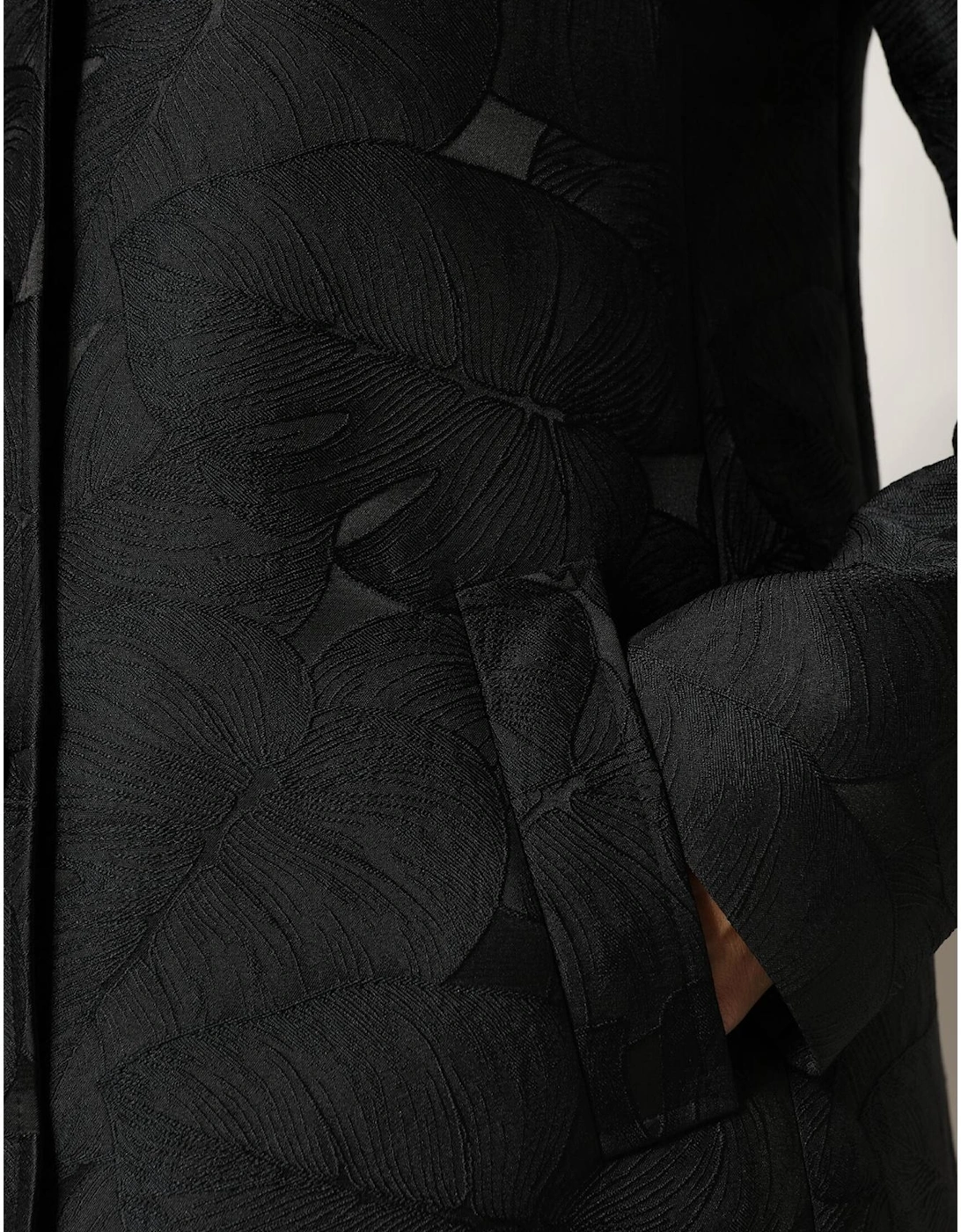 Single Breasted Trench Coat Jacket Women - Black Jackets