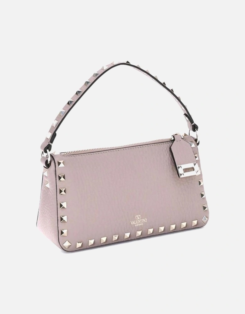 Rockstud Zip-Up Shoulder Bag with Studded Handle Women - Multicolor