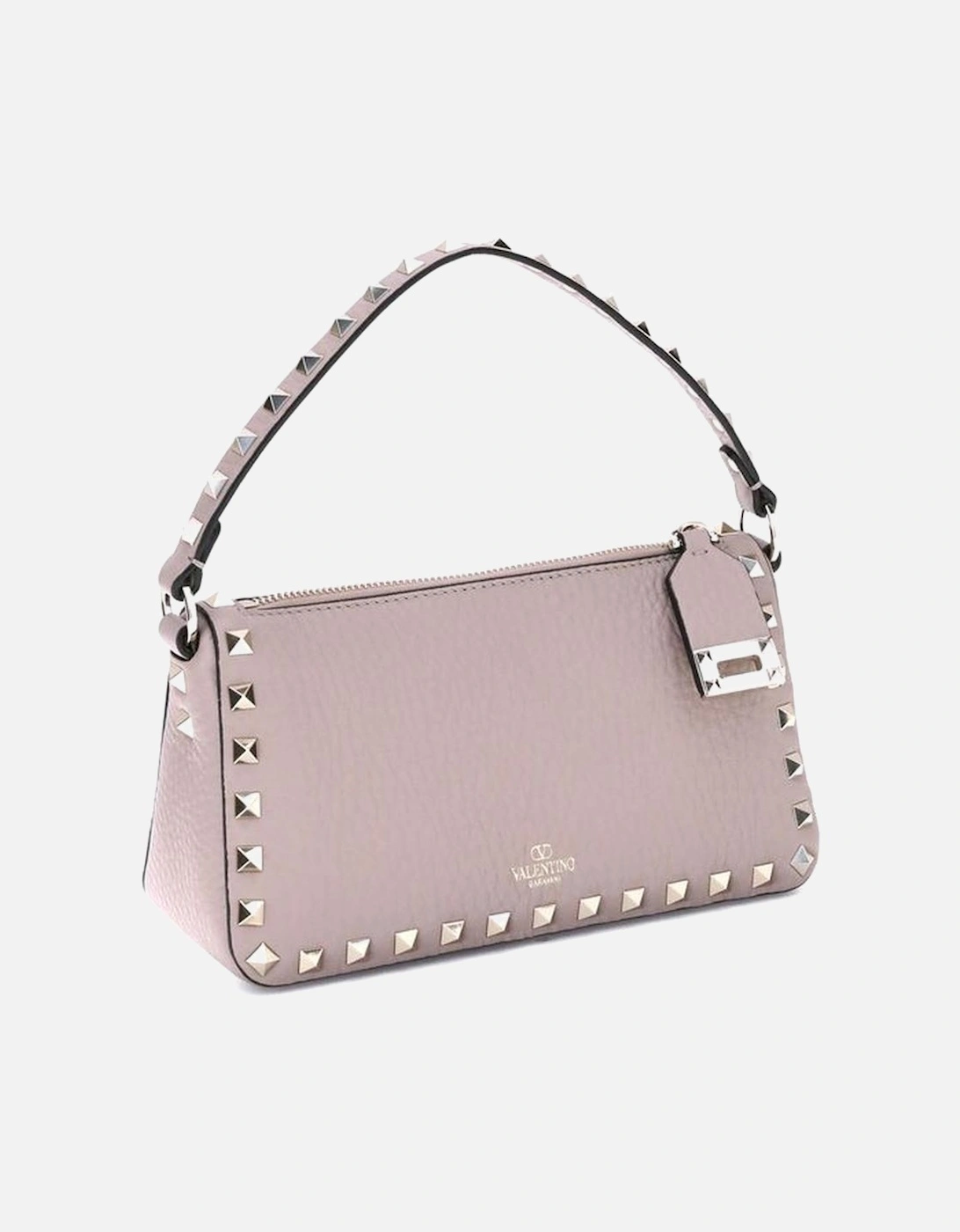 Rockstud Zip-Up Shoulder Bag with Studded Handle Women - Multicolor