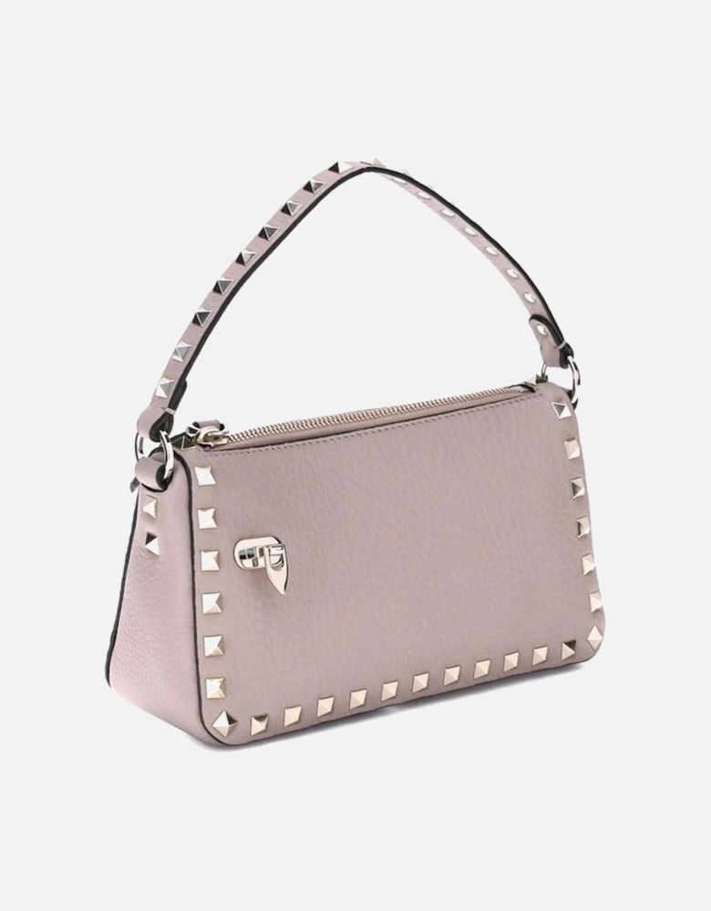 Rockstud Zip-Up Shoulder Bag with Studded Handle Women - Multicolor