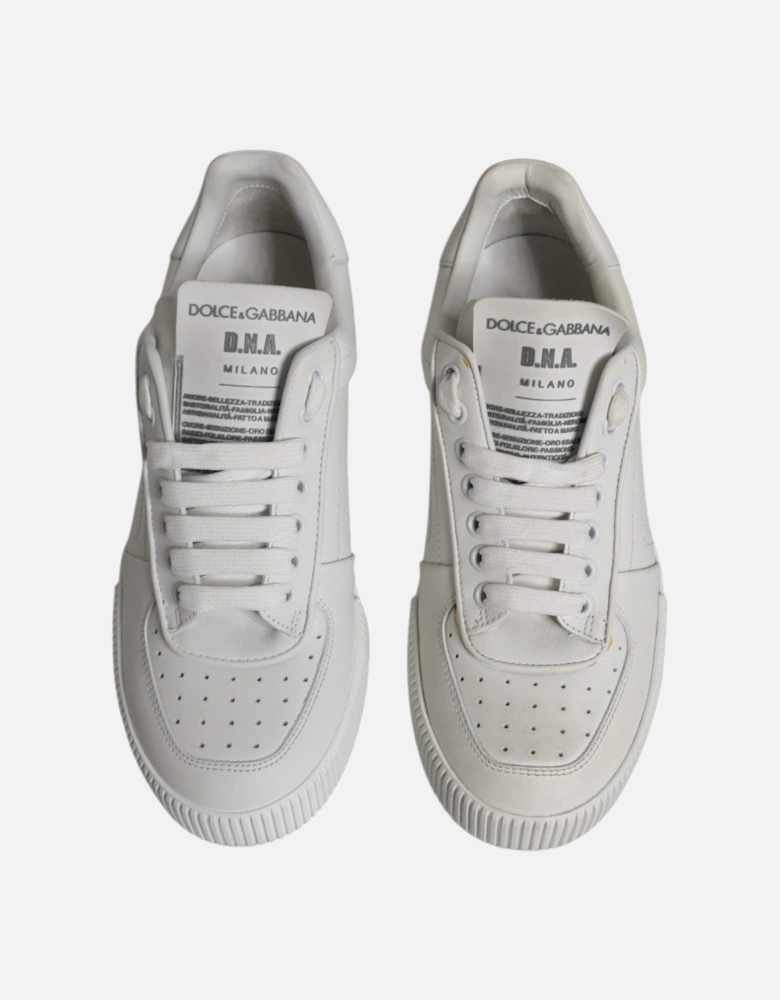 Low Top Calfskin Leather Sneakers Women - White