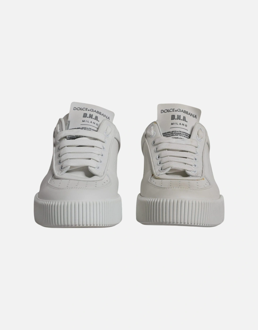 Low Top Calfskin Leather Sneakers Women - White