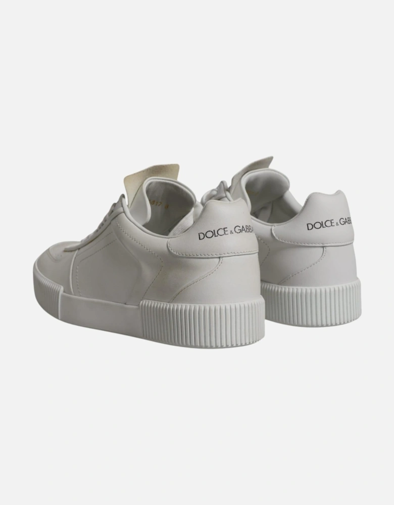 Low Top Calfskin Leather Sneakers Women - White